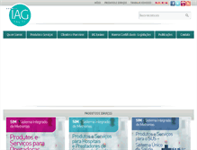 Tablet Screenshot of iagsaude.com.br